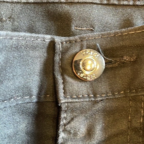 Horst W36 black stretch jeans with logo plate on back short inseam - Picture 8 of 11